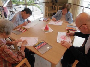 180528_色鉛筆画(新宿戸山)