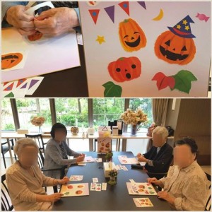 181002_和紙ちぎり絵ハロウィーン（仁川）