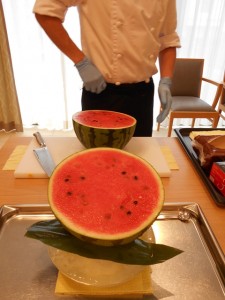 190808_おやつ~スイカ~(洗足池)