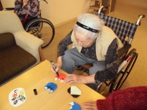 200119_園芸クラブで節分飾り（チャーム西宮用海町）