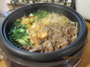 200129_すき焼き（チャームスイート京都桂川）