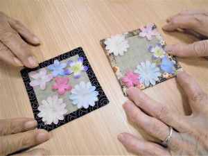 200218_和風コースター作り（チャームスイート新井薬師さくらの森）