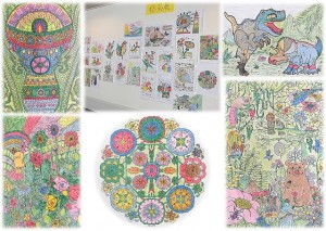 200320_ぬりえ作品展（チャーム加古川駅前）